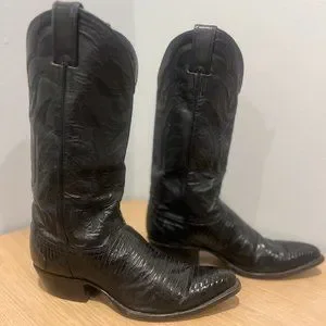 Justin exotic black lizard western boots size 7EEE style 8105 Justin Boots | Shoes | Justin Exotic Black Lizard Western  main image 4